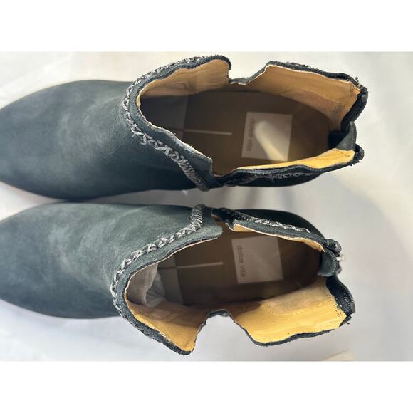 Dolce Vita Women's Dylan Dark Gray Suede Pointed Heeled Booties Size 8.5 - Picture 7 of 7